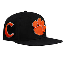 Clemson Paw Wool Snapback Cap - BLACK