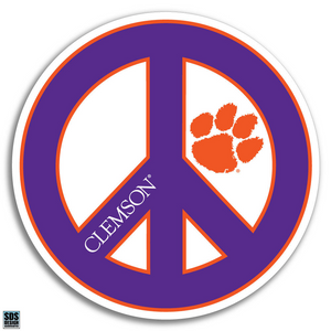 Clemson Peace Sign Dizzler - PURPLE