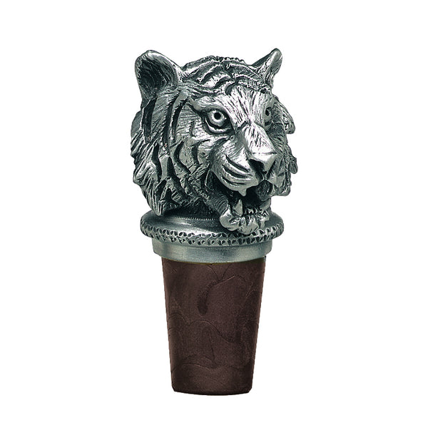 Clemson Pewter Tiger Bottle Stopper