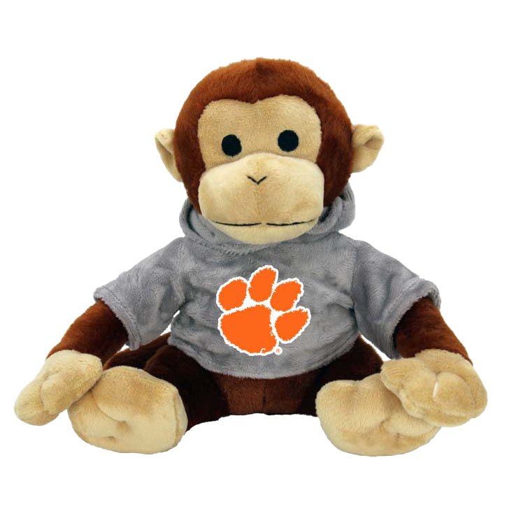 Clemson Plush Hoodie Monkey