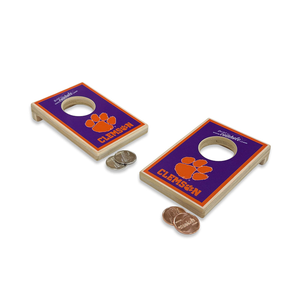 Clemson Pocket Coinhole Game 