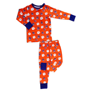 Clemson Preschool 2 Piece Bamboo Pajama Set