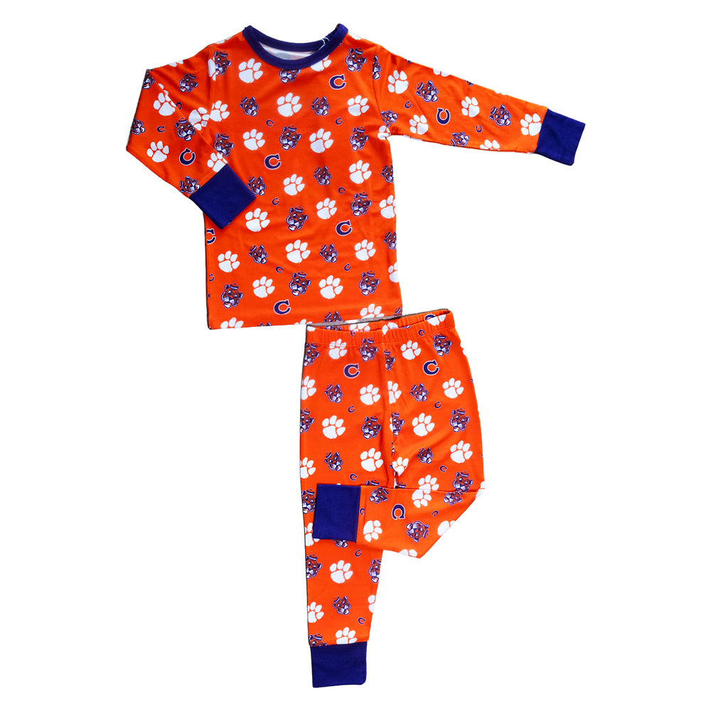Clemson Preschool 2 Piece Bamboo Pajama Set