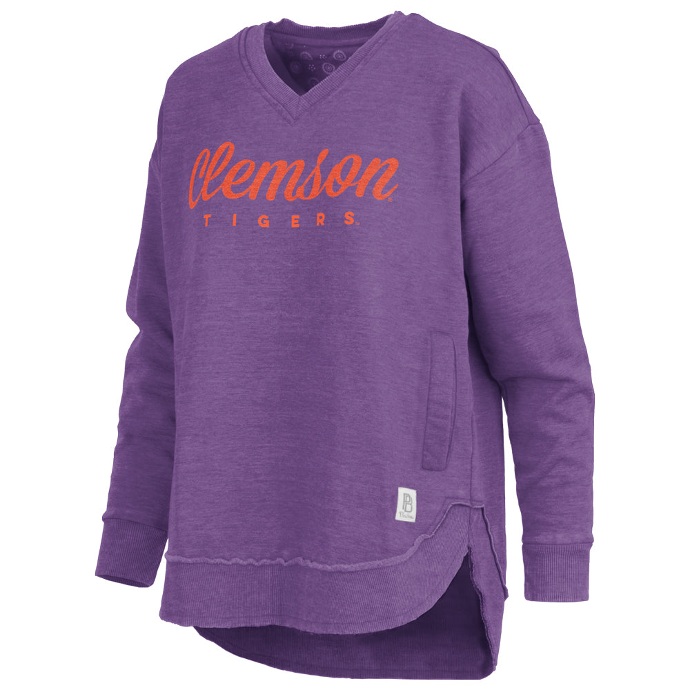 Clemson Pressbox Women’s Abrianna East Hall V-Neck Pullover