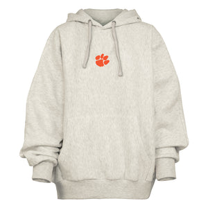 Clemson Pressbox Women’s Belvedere Hoodie - LT GREY