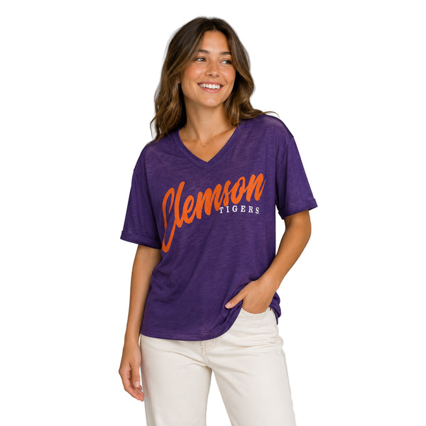 Clemson Pressbox Women’s Home Team Pensacola V-Neck Tee