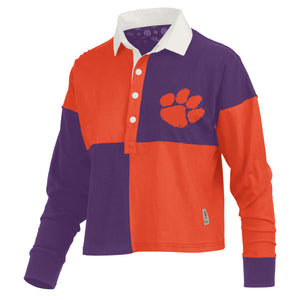 Clemson Pressbox Women's Lock Rugby Crop 