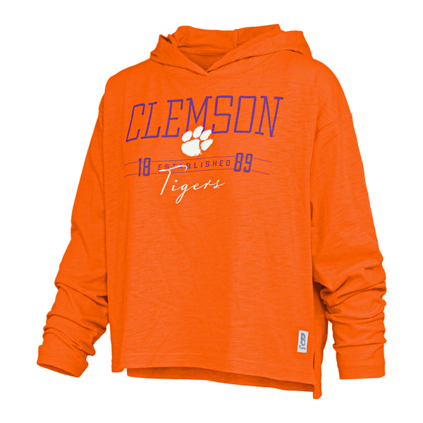 Clemson Pressbox Women’s Marcus Castillo Hooded Top - ORANGE