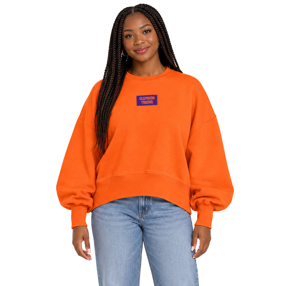 Clemson Pressbox Women's Rico Naomi Crewneck