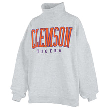 Clemson Pressbox Women's Southlawn Echo Mock Neck Sweatshirt