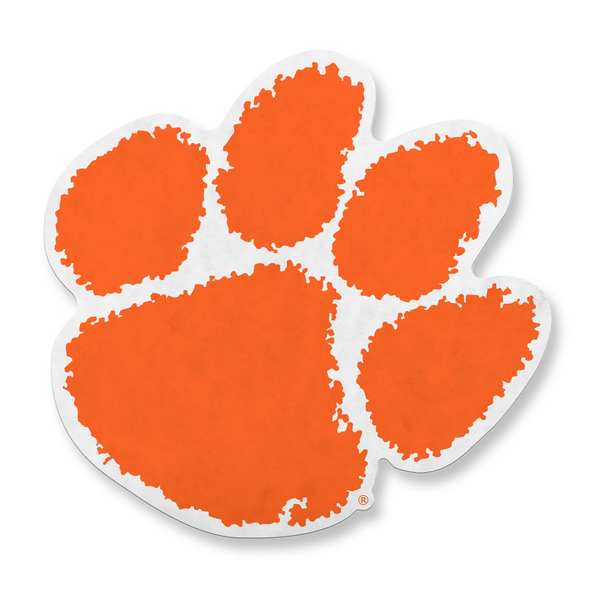 Clemson Primary Paw Logo Pennant - ORANGE