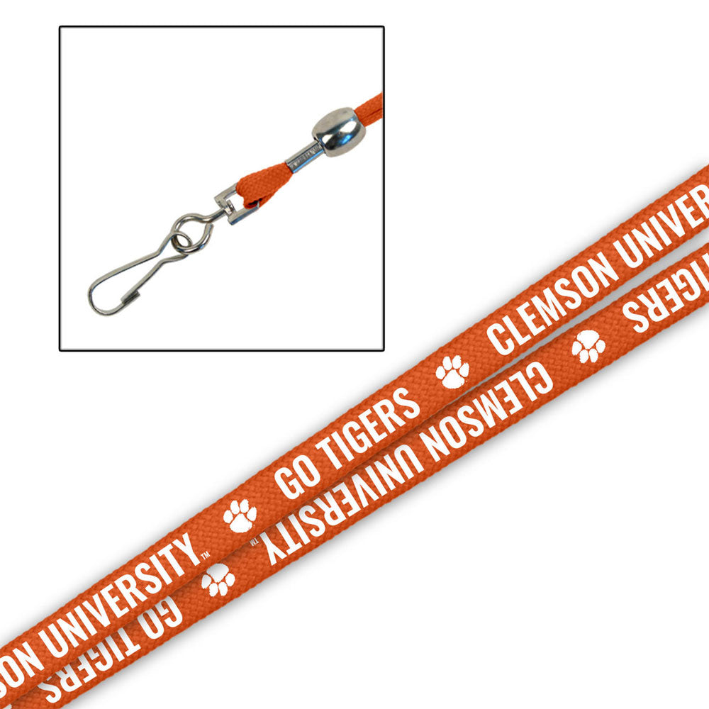 Clemson Printed Lanyard - ORANGE