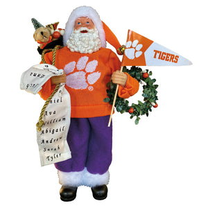 Clemson Proud Santa