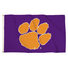 Clemson Purple Paw Flag