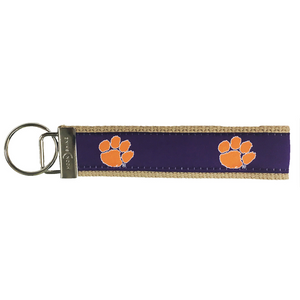 Clemson Purple Paw Keytag  - PURPLE