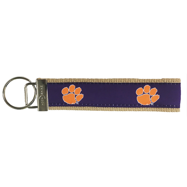 Clemson Purple Paw Keytag  - PURPLE