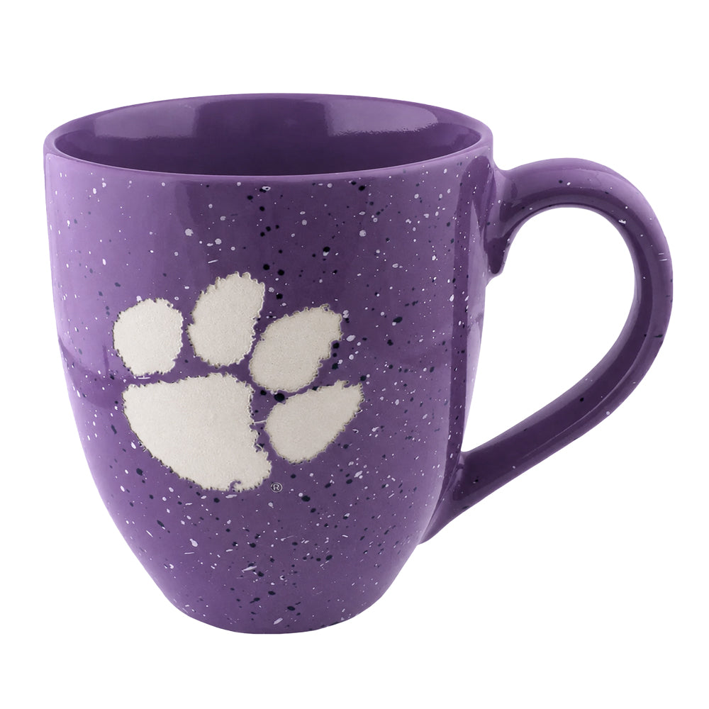 Clemson Purple Speckled Bistro Mug
