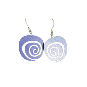 Clemson Purple Swirl Earrings