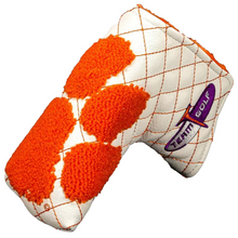 Clemson Quilted Blade Putter Cover - WHITE