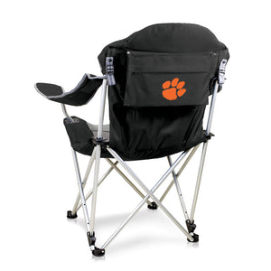 Clemson Reclining Camp Chair - BLACK