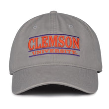 Clemson Relaxed Bar Cap - LT GREY