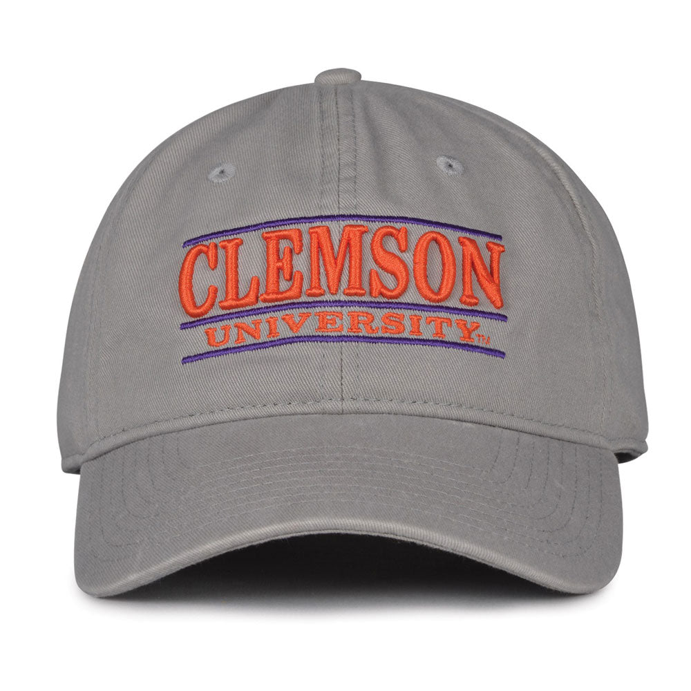Clemson Relaxed Bar Cap - LT GREY