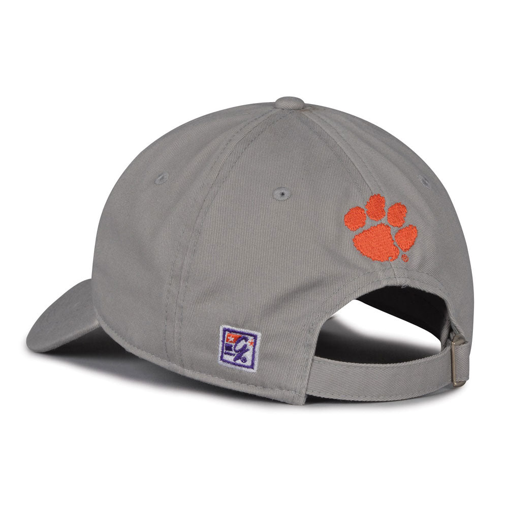 Clemson Relaxed Bar Cap - LT GREY