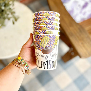 Clemson Reusable Saturday Cup Pack