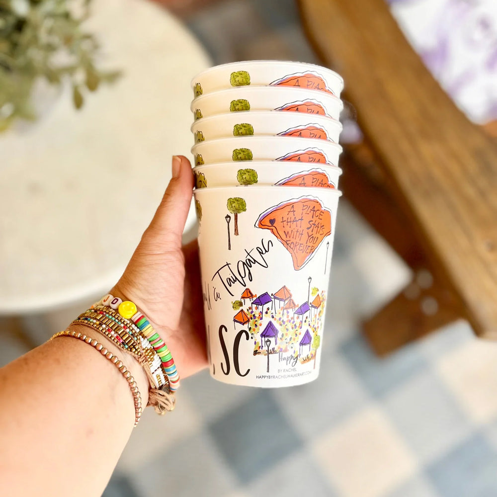 Clemson Reusable Saturday Cup Pack