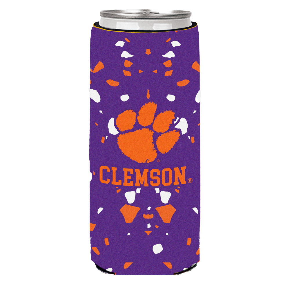 Clemson Rocks Skinny Can Coozie