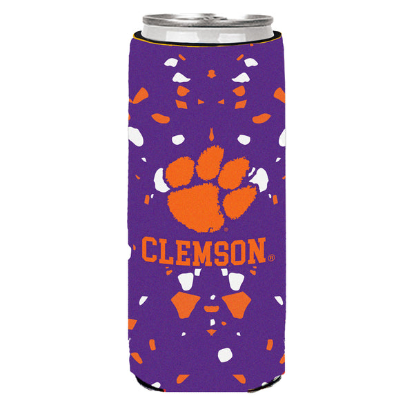 Clemson Rocks Skinny Can Coozie