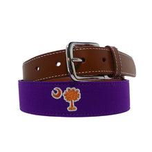 Clemson Roostas Fort Hill Needlepoint Belt 