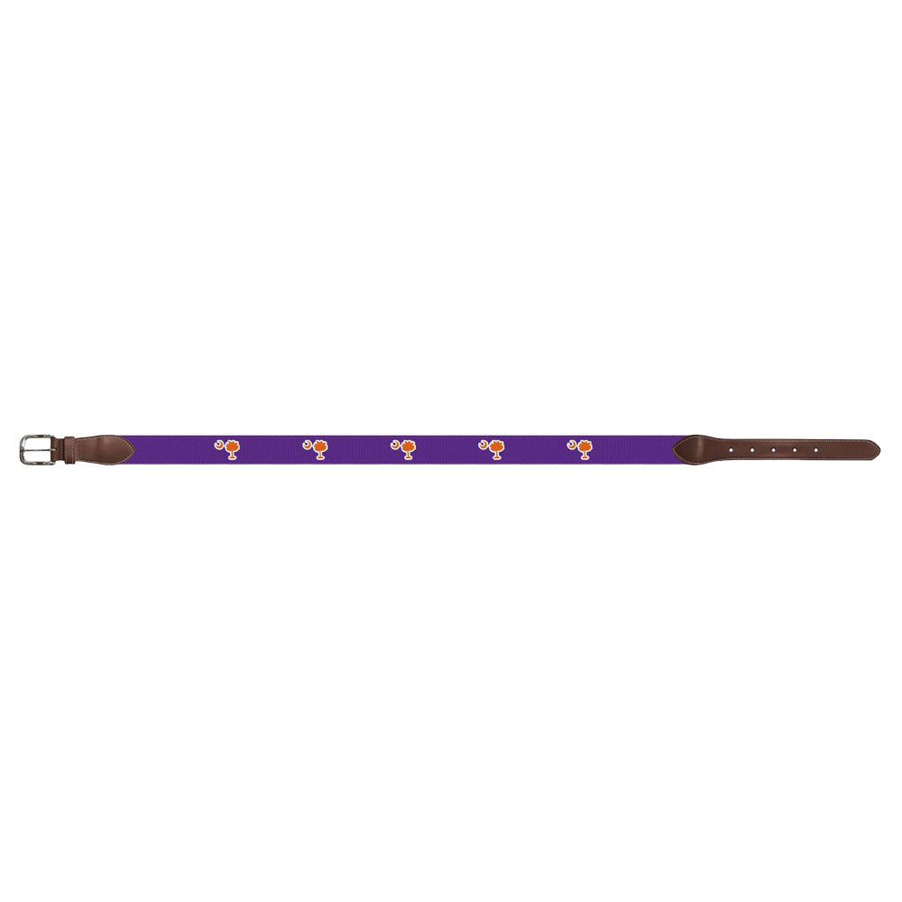 Clemson Roostas Fort Hill Needlepoint Belt 
