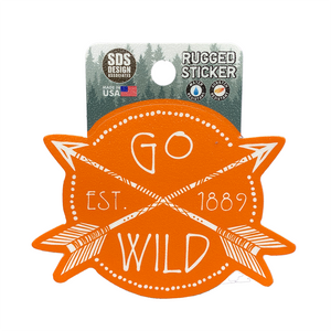 Clemson Rugged Go Wild Sticker