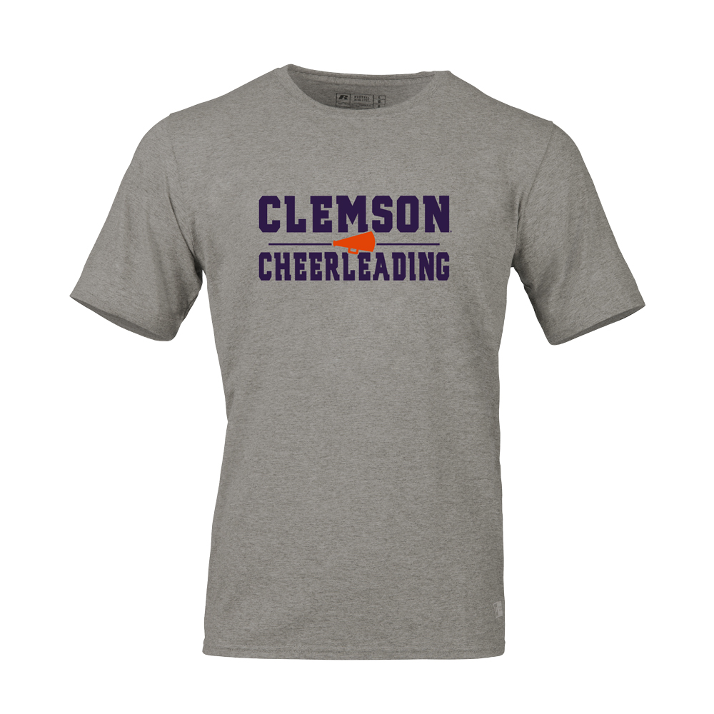 Clemson Russell Cheerleading Tee - MD GREY