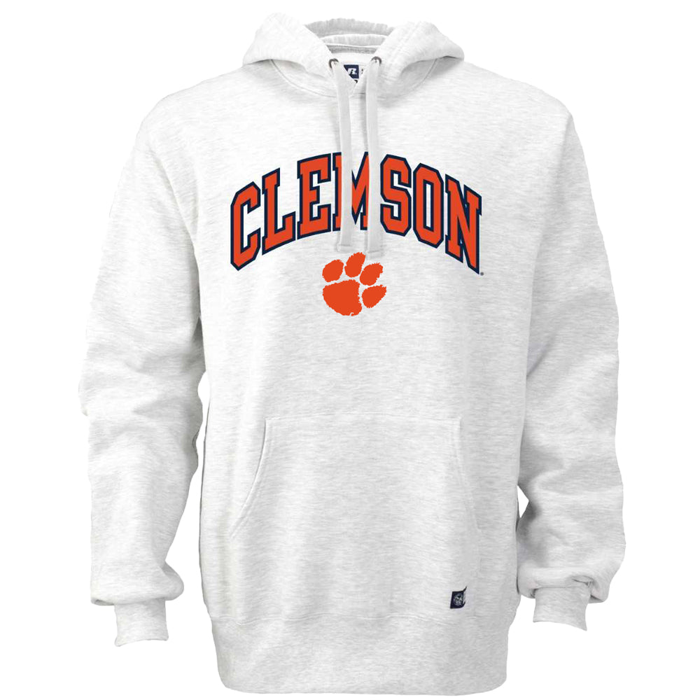 Clemson Russell Classic Hoodie Sweatshirt - LT GREY