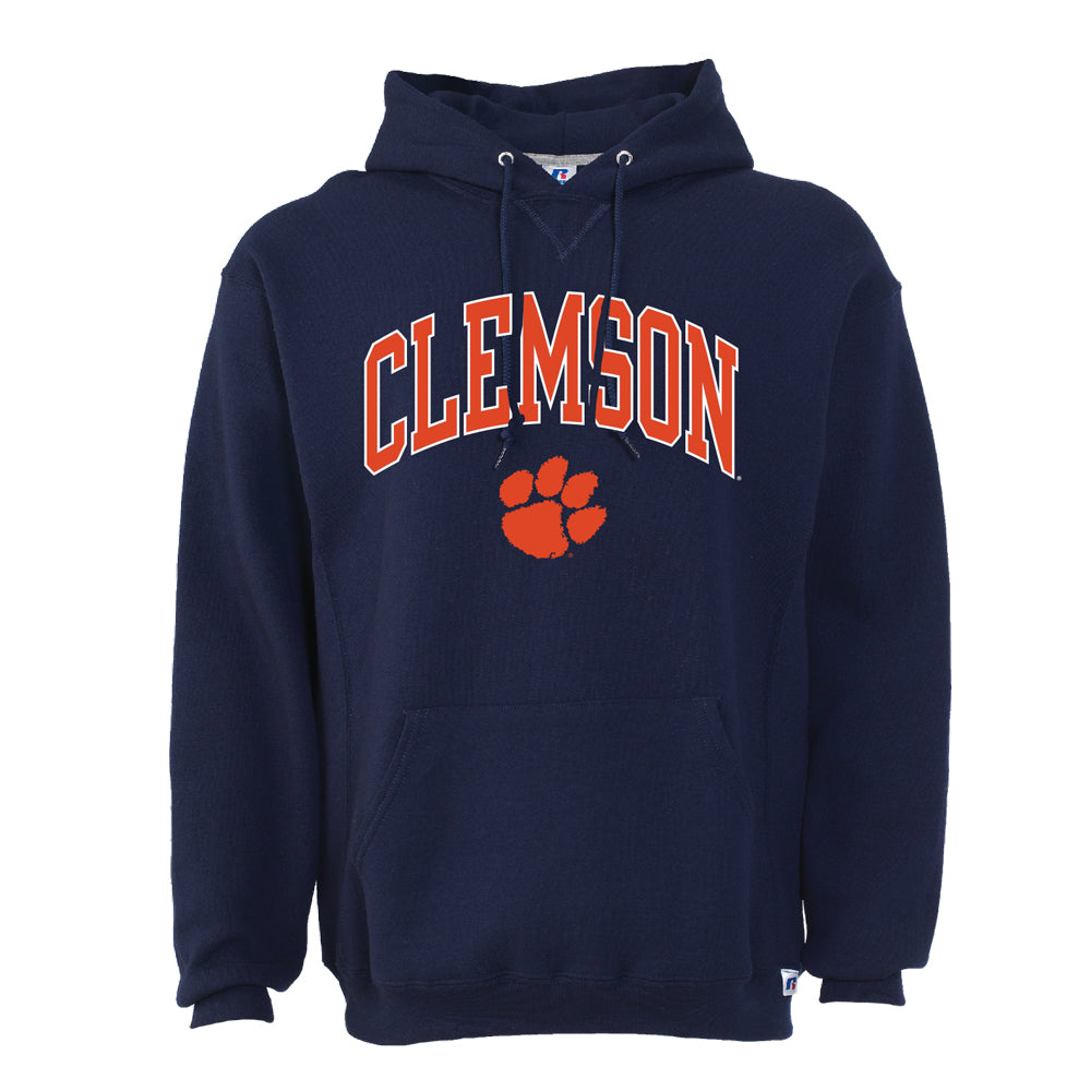 Clemson Russell Classic Hoodie Sweatshirt - NAVY