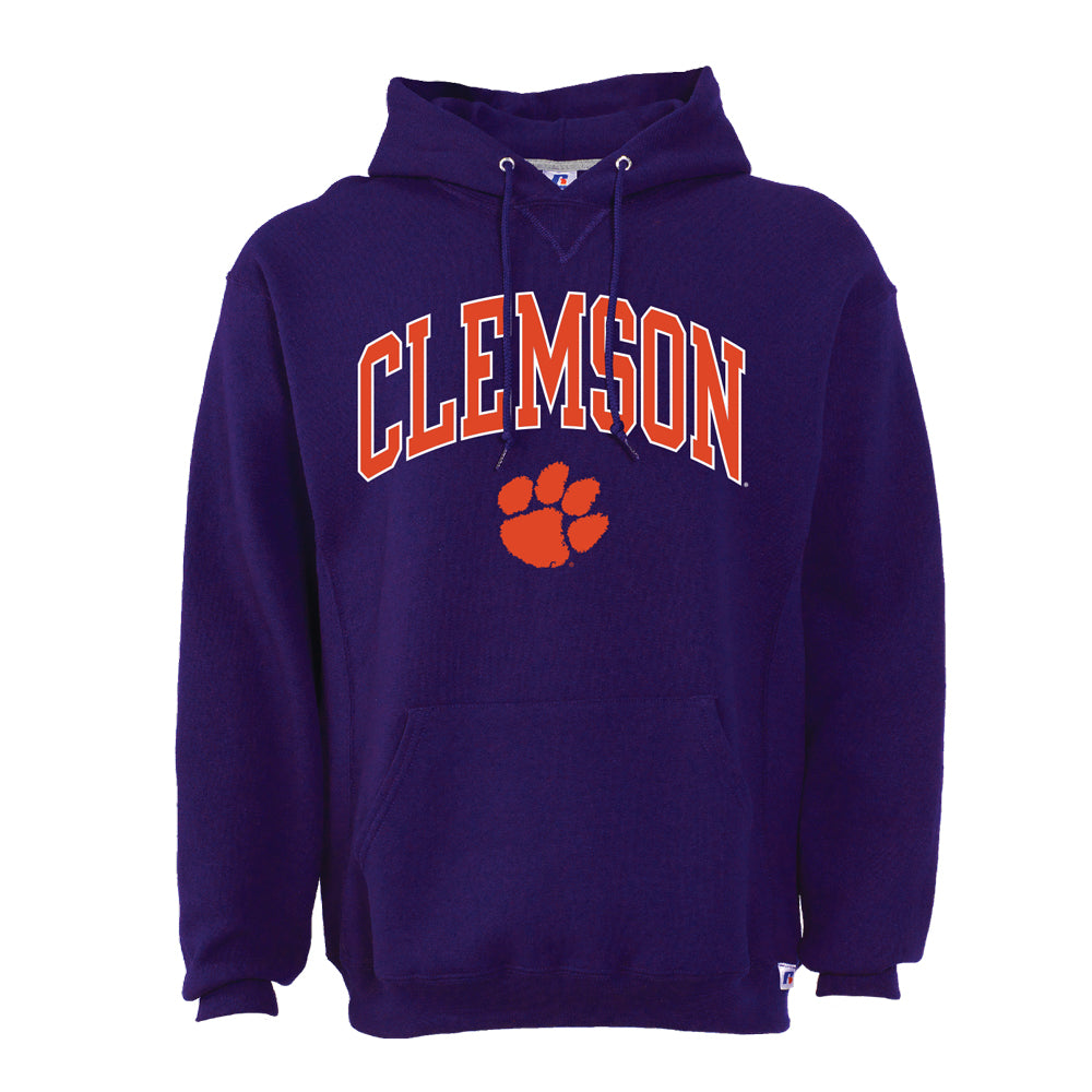 Clemson Russell Classic Hoodie Sweatshirt - PURPLE