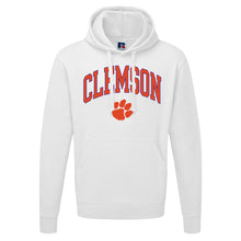 Clemson Russell Classic Hoodie Sweatshirt - WHITE