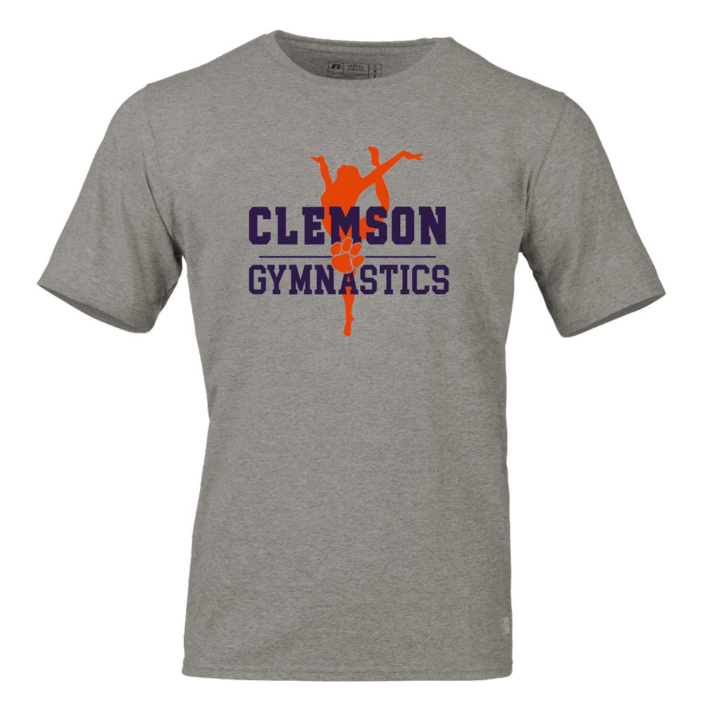 Clemson Russell Gymnastics Tee  - MD GREY
