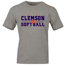 Clemson Russell Softball Tee - MD GREY