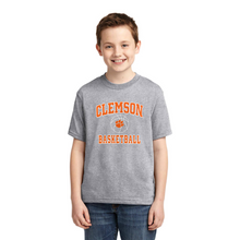 Clemson Russell Youth Basketball Tee II - GRY HEA