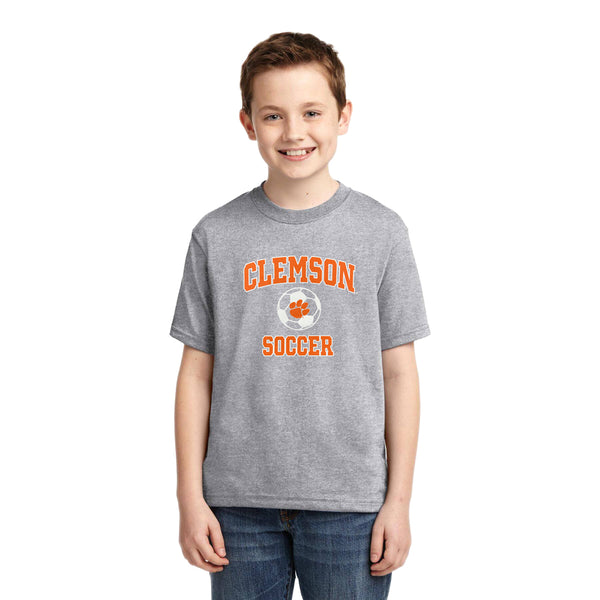 Clemson Russell Youth Soccer Tee II - GRY HEA