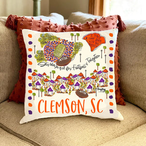 Clemson, SC Pillow