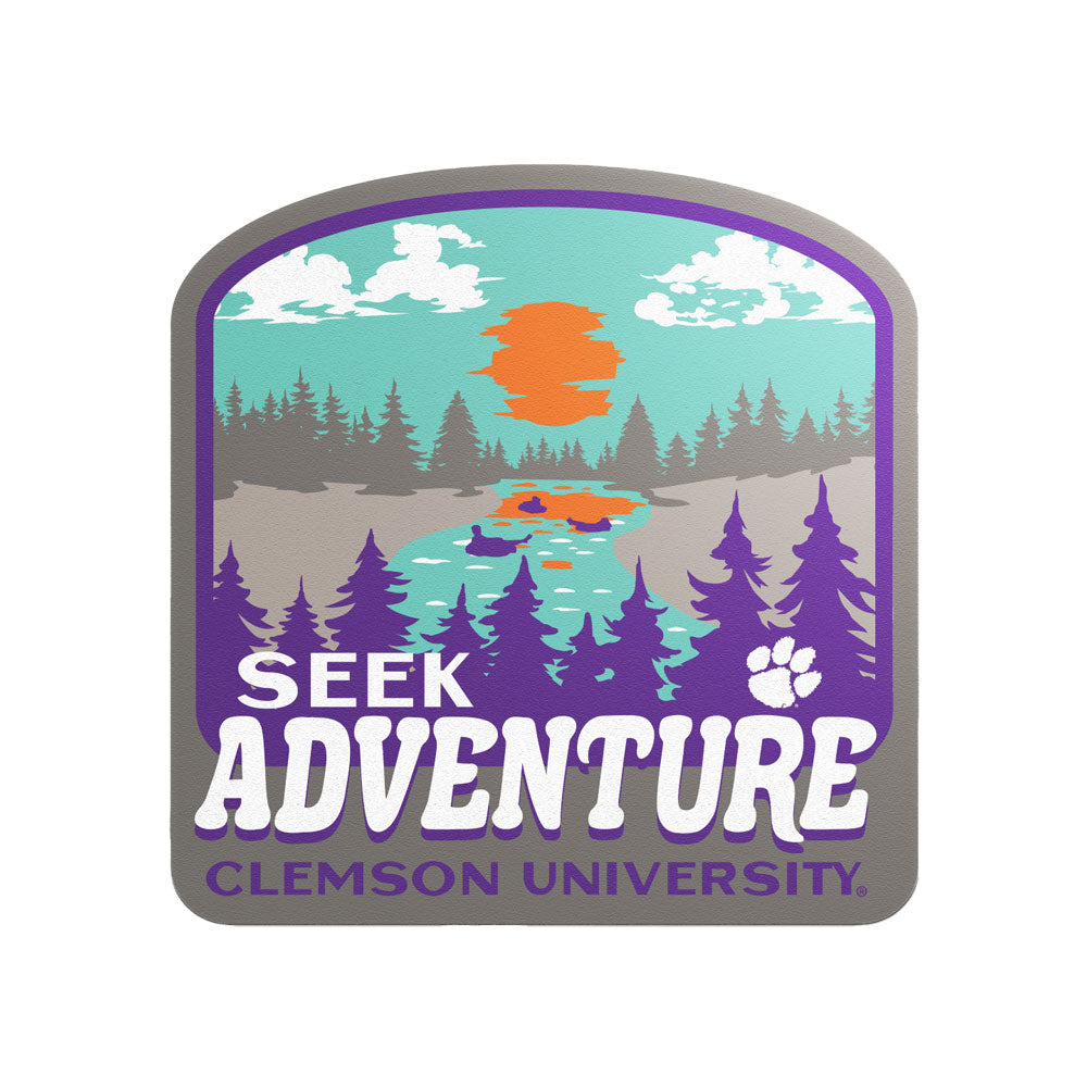 Clemson Seek Adventure Mini Sticker