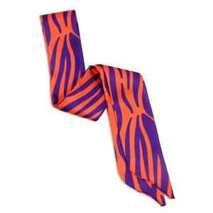 Clemson Serafina Striped Skinny Scarf