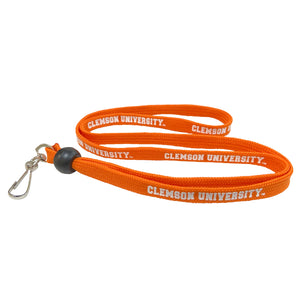 Clemson Shoestring Lace Lanyard