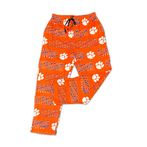 Clemson Shuffle Microfleece Pant - ORANGE