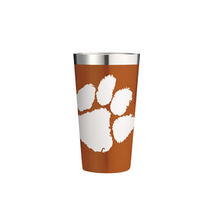 Clemson Sidekick Stainless Mirror Paw Pint Cup