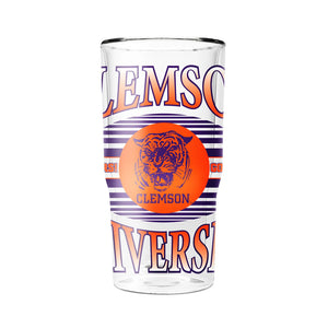 Clemson Sidekick Vault Glass Tumbler